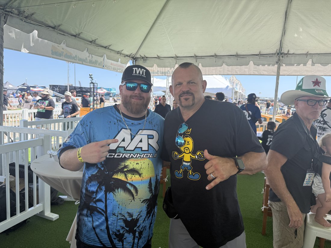 Jamie Graham with UFC Hall of Famer Chuck Liddell